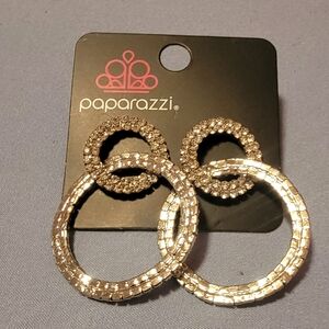 Paparazzi Textured Silver Hoop Earrings
